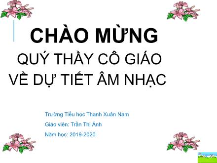 Bài giảng Âm nhạc Lớp 2 - Tiết 8: Học hát bài Trên ngựa ta phi nhanh - Trần Thị Ánh