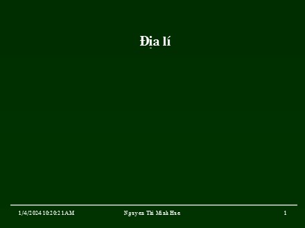 Bài giảng Địa lí Lớp 4 - Hoạt động sản xuất của người dân ở đồng bằng Nam Bộ (Tiếp theo) - Trường Tiểu học Phan Đình Giót
