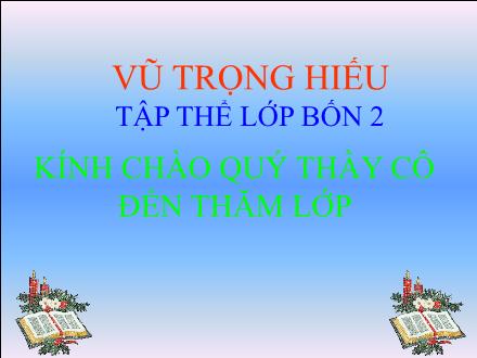 Bài giảng Khoa học Lớp 4 - Nóng, lạnh và nhiệt độ - Vũ Trọng Hiếu