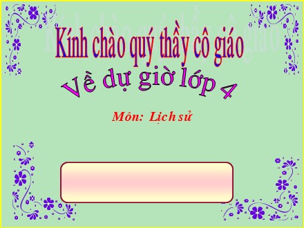 Bài giảng Lịch sử Lớp 4 - Chùa thời Lý - Trường Tiểu học Phan Đình Giót