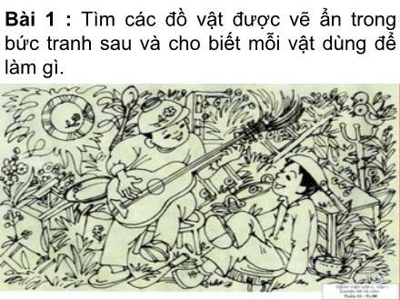 Bài giảng Luyện từ và câu Lớp 2 - Tuần 11: Từ ngữ về đồ dùng và công việc trong nhà - Trường Tiểu học Phan Đình Giót