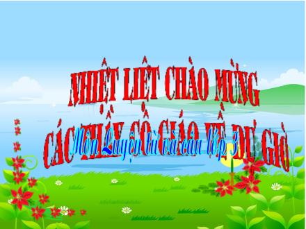 Bài giảng Luyện từ và câu Lớp 3 - Từ ngữ về thể thao. Dấu phẩy - Trường Tiểu học Phan Đình Giót