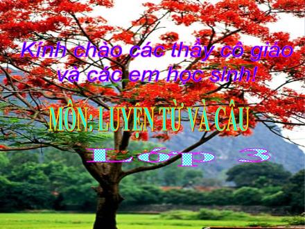 Bài giảng Luyện từ và câu Lớp 3 - Tuần 10: So sánh. Dấu chấm - Trường Tiểu học Phan Đình Giót