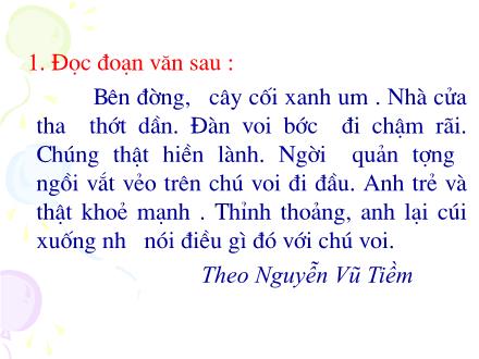 Bài giảng Luyện từ và câu Lớp 4 - Câu kể Ai thế nào? - Trường Tiểu học Phan Đình Giót