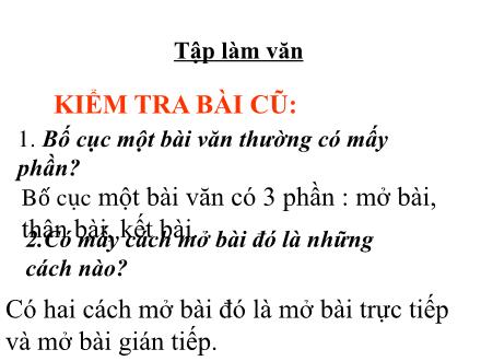 Bài giảng Tập làm văn Lớp 4 - Tiết 160: Luyện tập giới thiệu địa phương - Trường Tiểu học Phan Đình Giót