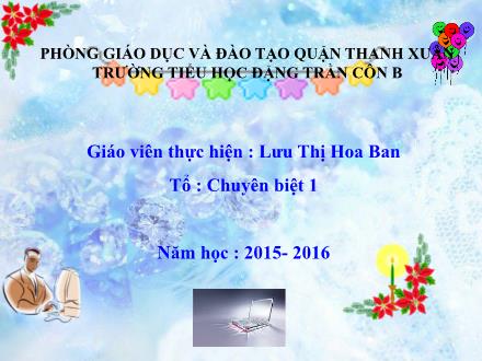 Bài giảng Tin học Lớp 4 - Bài 3: Sao chép hình - Lưu Thị Hoa Ban