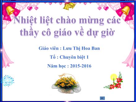 Bài giảng Tin học Lớp 4 - Chương 5 - Bài 2: Căn lề - Lưu Thị Hoa Ban