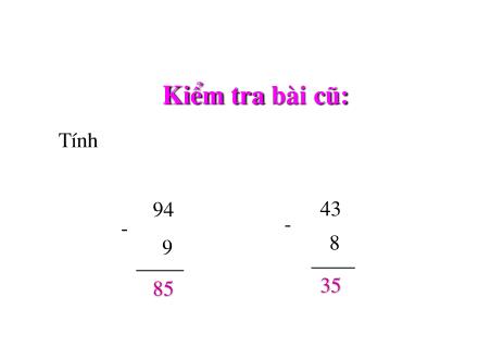 Bài giảng Toán Lớp 2 - 54-18 - Trường Tiểu học Phan Đình Giót