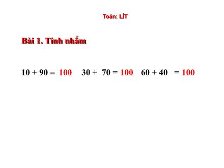 Bài giảng Toán Lớp 2 - Lít - Trường Tiểu học Phan Đình Giót