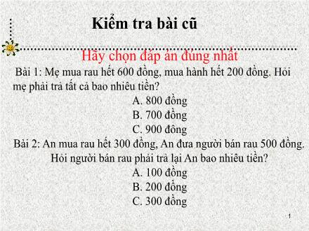 Bài giảng Toán Lớp 2 - Luyện tập chung (Trang 165) - Trường Tiểu học Phan Đình Giót