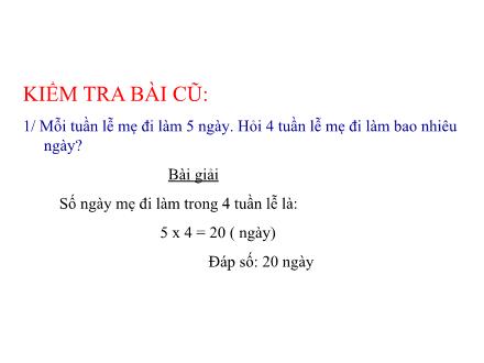 Bài giảng Toán Lớp 2 - Luyện tập (Trang 102) - Trường Tiểu học Phan Đình Giót