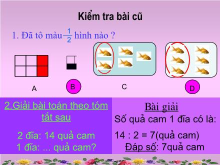 Bài giảng Toán Lớp 2 - Một phần ba - Trường Tiểu học Phan Đình Giót