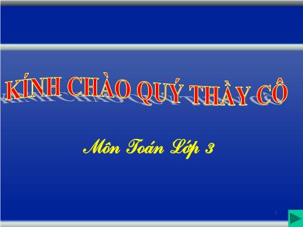 Bài giảng Toán Lớp 3 - Bảng chia 8 - Trường Tiểu học Phan Đình Giót