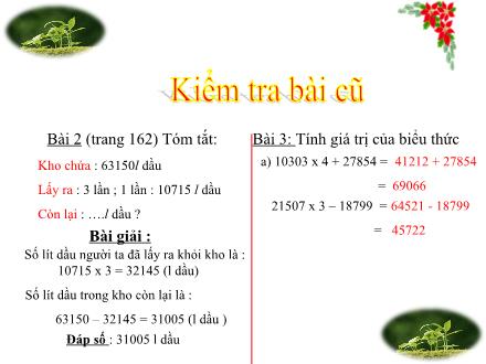 Bài giảng Toán Lớp 3 - Chia số có năm chữ số cho số có một chữ số - Trường Tiểu học Phan Đình Giót