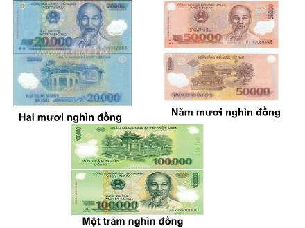 Bài giảng Toán Lớp 3 - Tiền Việt Nam - Trường Tiểu học Phan Đình Giót
