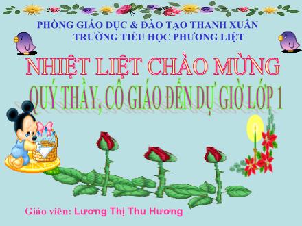 Bài giảng Đạo đức Lớp 1 - Lễ phép với anh chị, nhường nhịn em nhỏ (Tiết 1) - Lương Thị Thu Hương