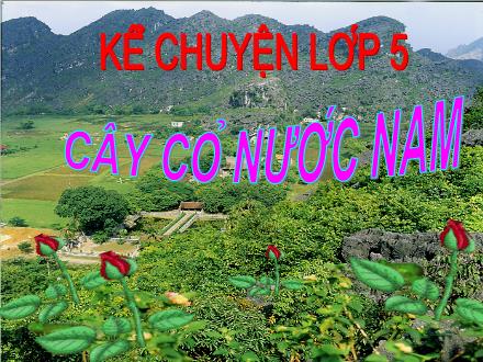 Bài giảng Kể chuyện Lớp 5 - Cây cỏ nước Nam - Trường Tiểu học Phan Đình Giót