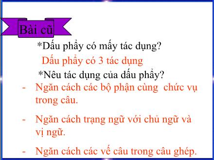 Bài giảng Luyện từ và câu Lớp 5 - Ôn tập về dấu hai chấm - Trường Tiểu học Phan Đình Giót
