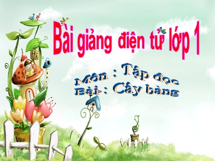 Bài giảng Tập đọc Lớp 1 - Cây bàng - Trường Tiểu học Thanh Xuân Nam