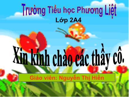 Bài giảng Tập đọc Lớp 2 - Cây xoài của ông em - Nguyễn Thị Hiền