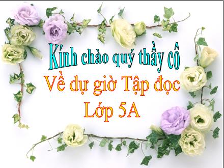 Bài giảng Tập đọc Lớp 5 - Ê-mi-li...con - Trường Tiểu học Phan Đình Giót