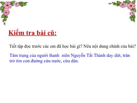 Bài giảng Tập đọc Lớp 5 - Người công dân số Một (Tiếp theo) - Trường Tiểu học Phan Đình Giót