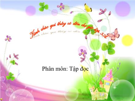 Bài giảng Tập đọc Lớp 5 - Những cánh buồm - Trường Tiểu học Phan Đình Giót