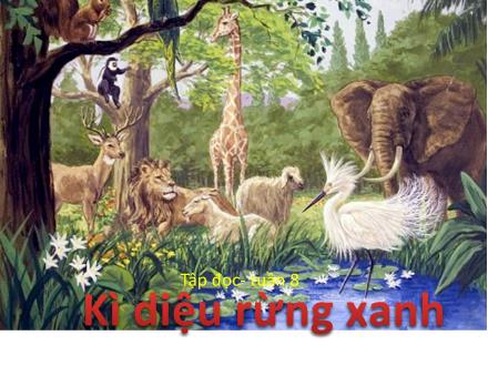 Bài giảng Tập đọc Lớp 5 - Tuần 8: Kì diệu rừng xanh - Trường Tiểu học Phan Đình Giót