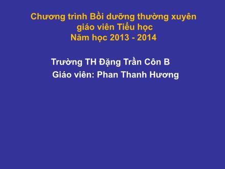 Bài giảng Toán Lớp 2 - Luyện tập (Trang 68) - Phan Thanh Hương