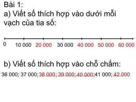 Bài giảng Toán Lớp 4 - Ôn tập các số đến 100 000 - Trường Tiểu học Nguyễn Trãi