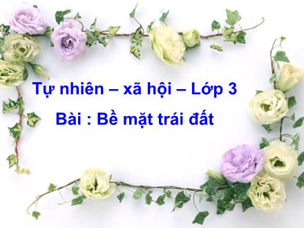 Bài giảng Tự nhiên và Xã hội Lớp 3 - Bài 66: Bề mặt Trái đất - Trường Tiểu học Nguyễn Trãi