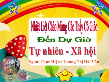 Bài giảng Tự nhiên và Xã hội Lớp 3 - Tuần 27: Thú - Lương Thị Hải Vân