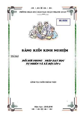 Sáng kiến kinh nghiệm Đổi mới phương pháp dạy học Tự nhiên và Xã hội Lớp 2