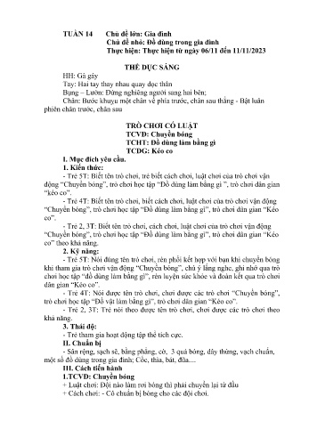 Giáo án Mầm non - Chủ đề lớn: Gia đình - Chủ đề nhỏ: Đồ dùng trong gia đình - Năm học 2024-2025 - Đặng Vũ Kiều Anh