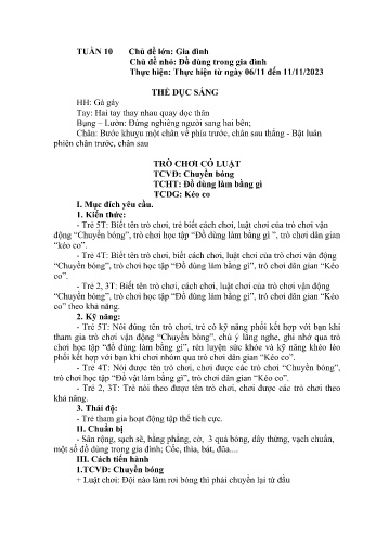 Giáo án Mầm non - Chủ đề lớn: Gia đình - Chủ đề nhỏ: Đồ dùng trong gia đình - Năm học 2024-2025 - Lù Thị Dung