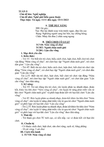 Giáo án Mầm non - Chủ đề lớn: Nghề nghiệp - Chủ đề nhỏ: Nghề phổ biến quen thuộc - Năm học 2024-2025 - Ngô Thị Châm