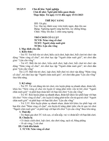 Giáo án Mầm non - Chủ đề lớn: Nghề nghiệp - Chủ đề nhỏ: Nghề phổ biến quen thuộc - Năm học 2024-2025 - Phan Thị Tuyên