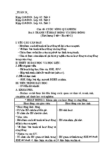 Giáo án Mĩ thuật Lớp 4 (Chân trời sáng tạo) -Tuần 29 - Năm học 2023-2024 - Phạm Thị Thu Huyền